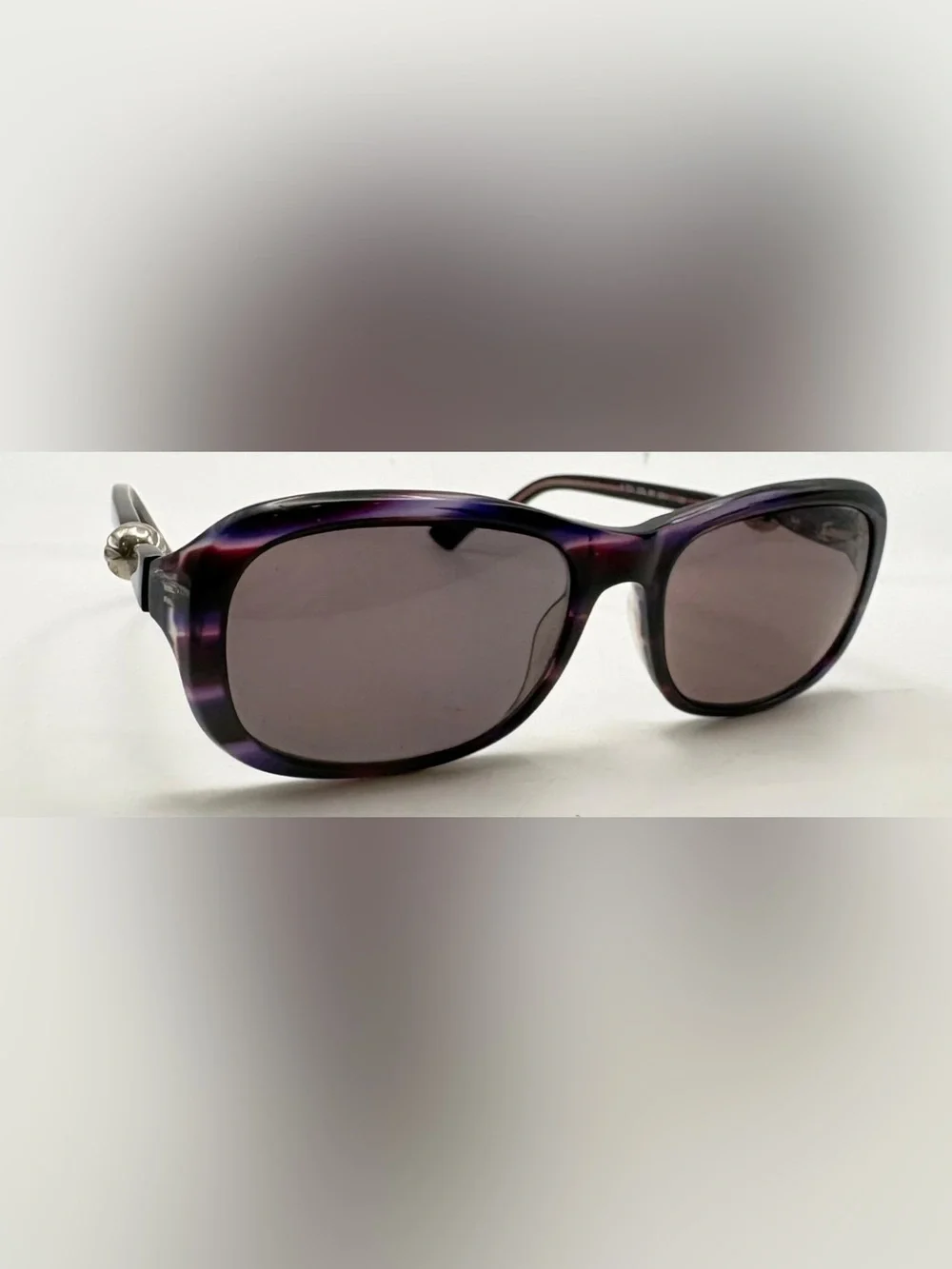 S722 Purple Oval Sunglasses Frames Only